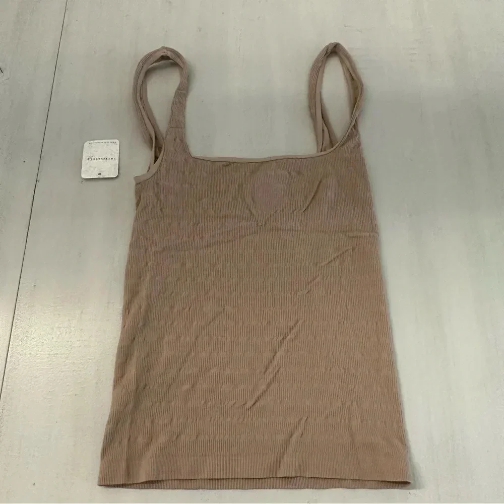 Free People Intimately Women’s Square One Seamless Cami in Nude Size M/L NWT
